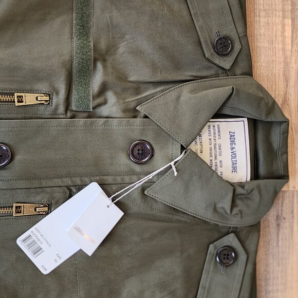 Zadig & Voltaire Kiddy Mili Etoiles Parka WJCP2901F – Chic Utility Meets Effortl - Picture 10 of 13